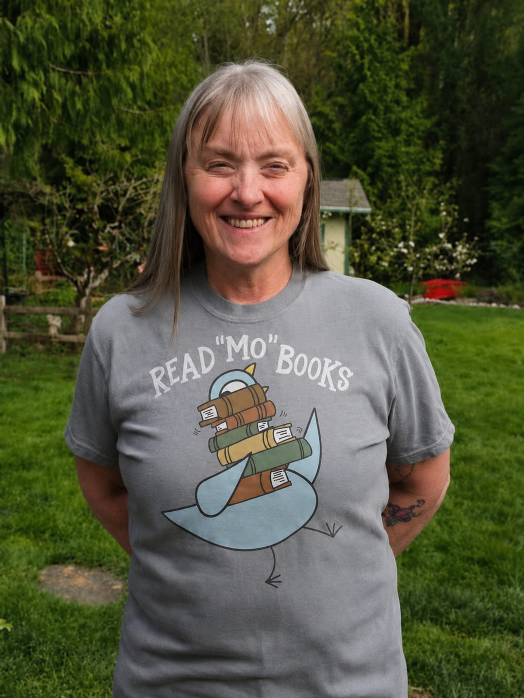 Customer photo review of Read Mo Books T-Shirt