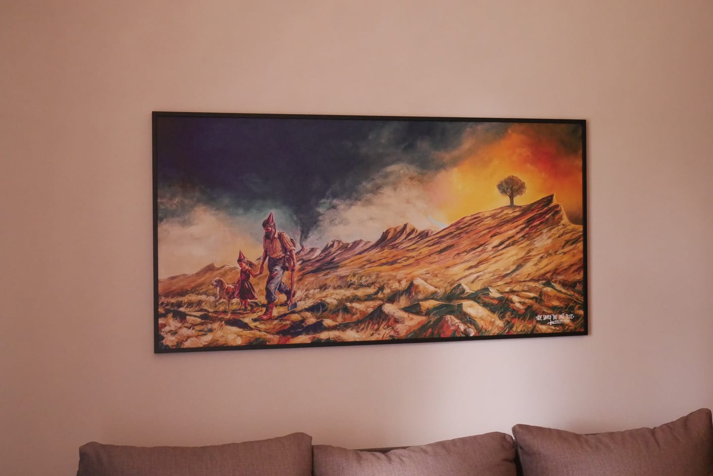 Customer photo review of Paveikslas “We Saved The Last Tree"