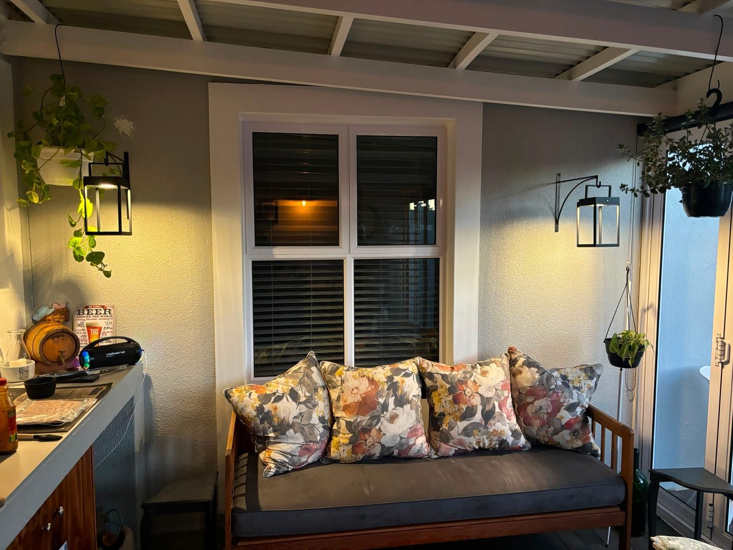 Customer photo review of Luxury Metal Solar Lantern