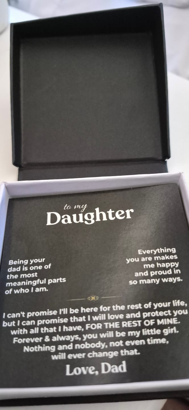 Customer photo review of To My Daughter - Being Your Dad - Beautiful Gift Set - SS622