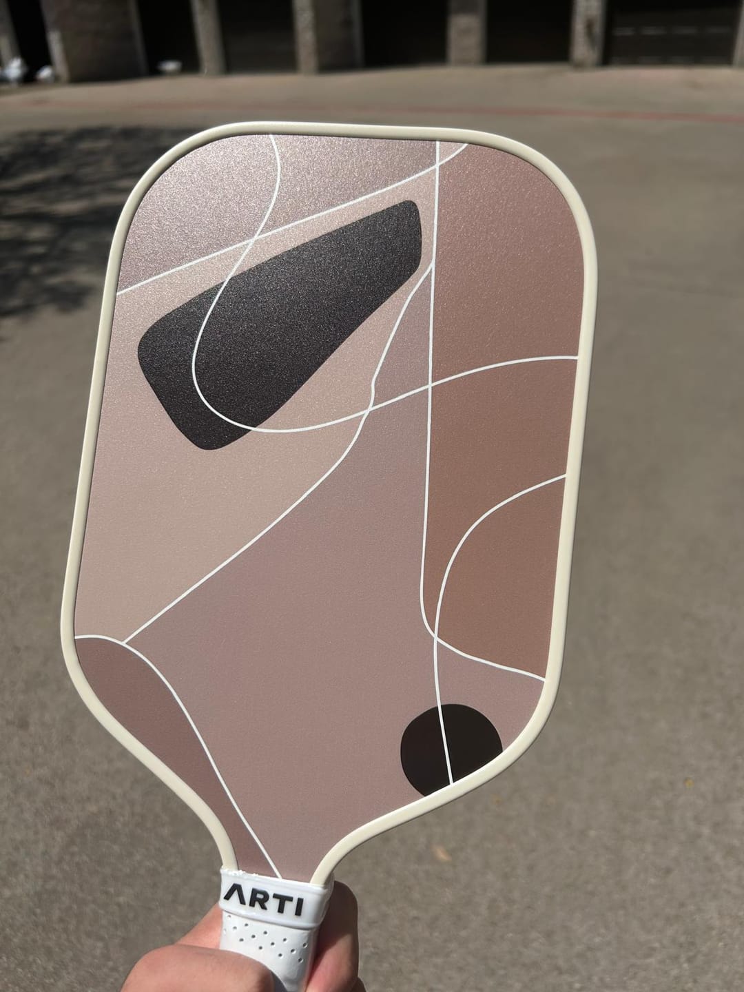 Customer photo review of ARTI Fiberglass "Sandstorm" Pickleball Paddle Set - USA Pickleball Approved