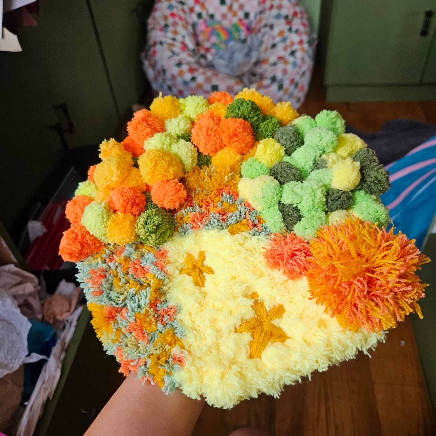 Customer photo review of PUMPKIN PATCH - Moss Coaster Kit