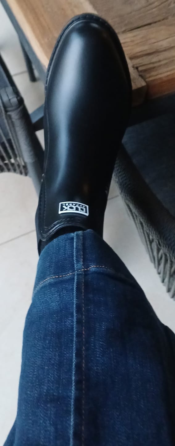 Customer photo review of Ink Rain Boots