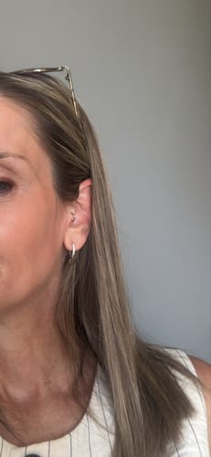 Customer photo review of Amo Heart & Amore Earring Gift Set in Silver