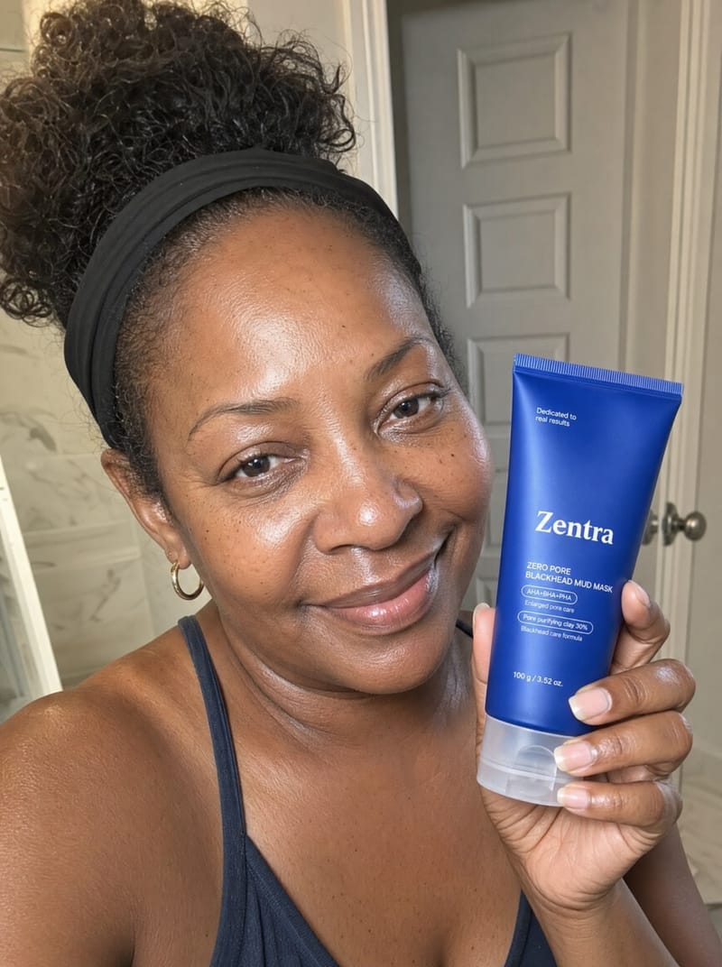 Customer photo review of mud mask