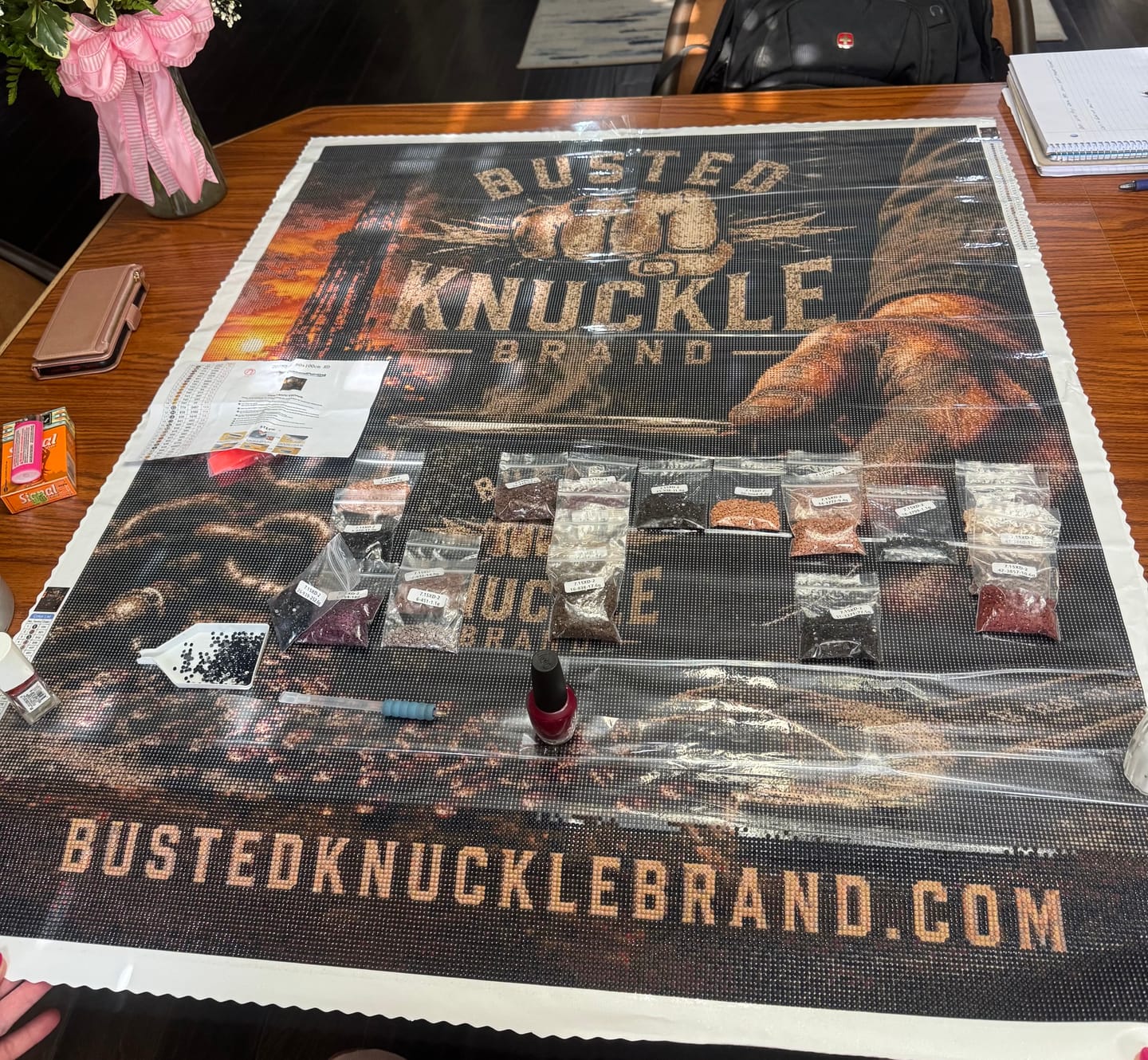 Customer photo review of Custom Diamond Painting Kits - Upload Any Image - Create Your Own
