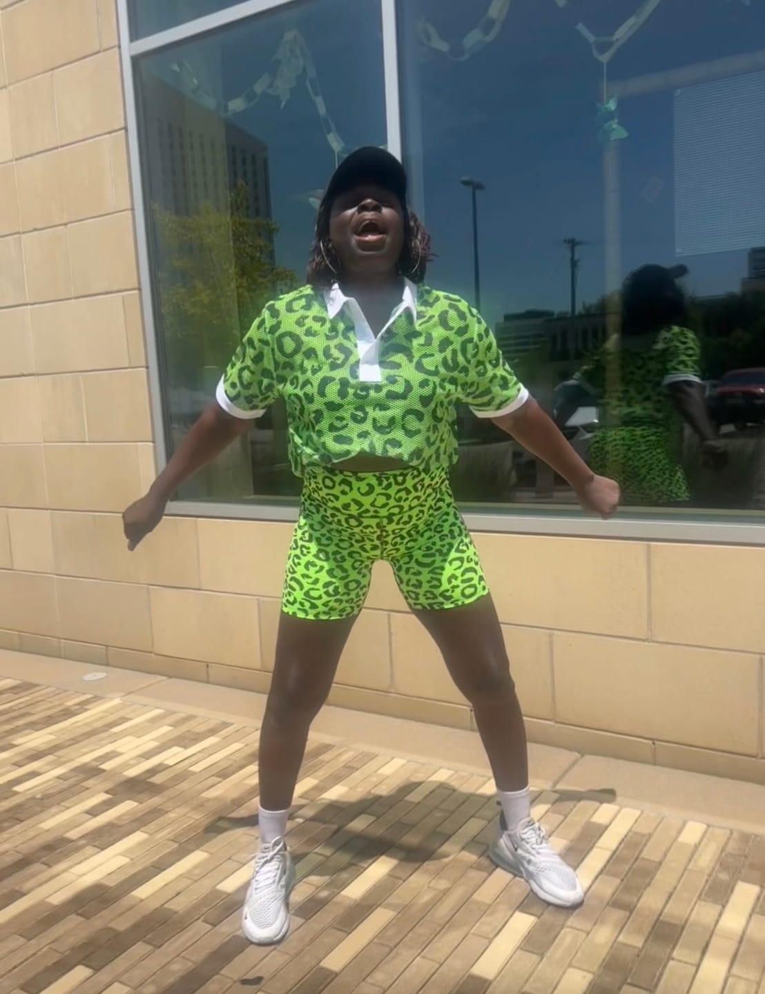 Customer photo review of Dale-Z High Waisted Biker Shorts