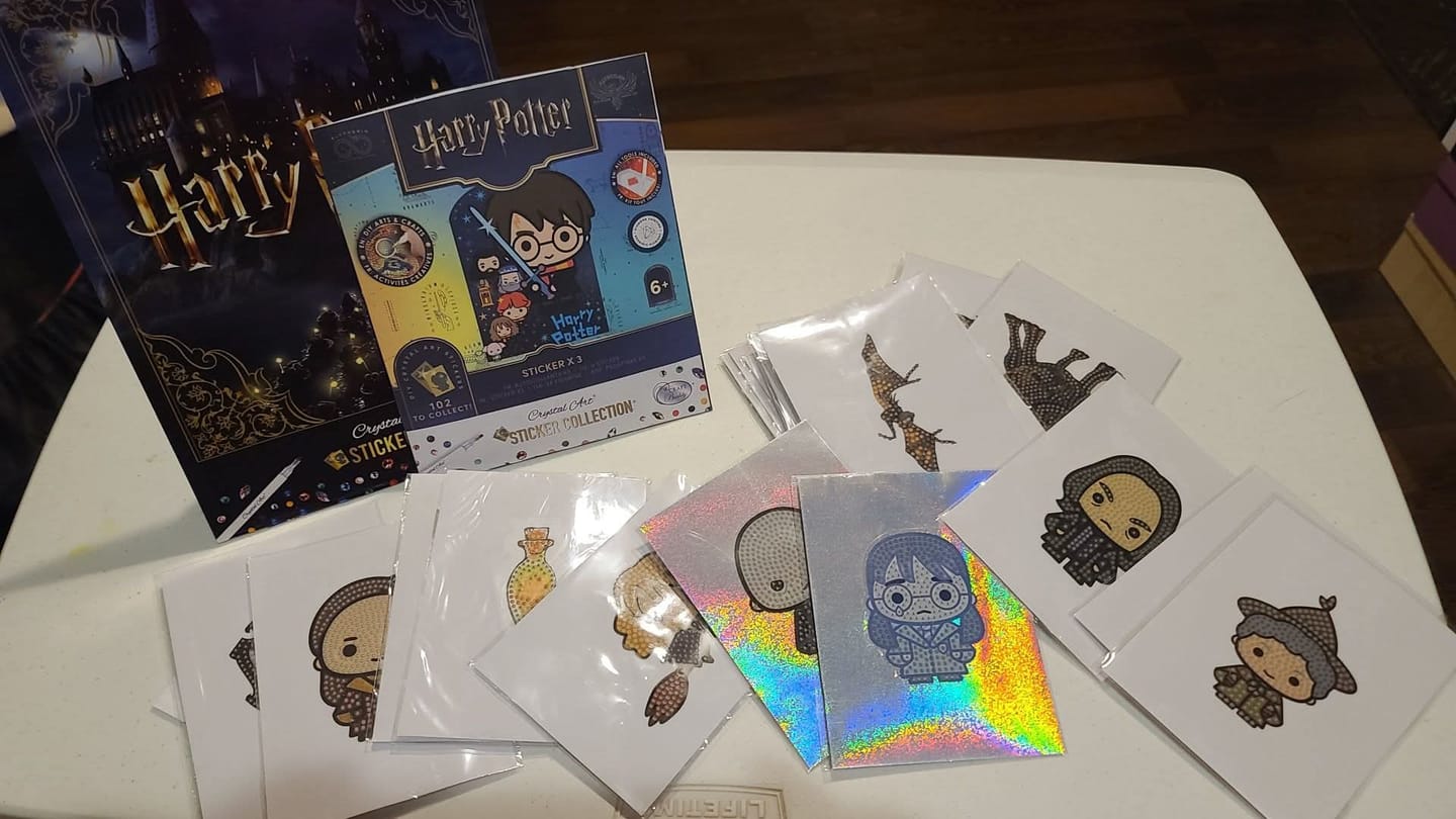 Customer photo review of Harry Potter Crystal Art Sticker Pack