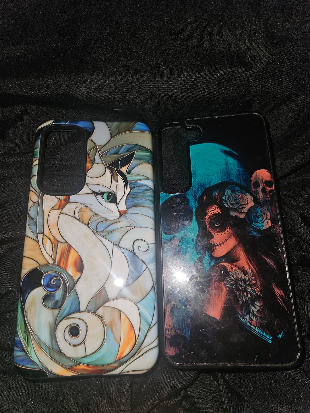 Customer photo review of Cat Abstract Stained Glass Design Case for Galaxy S series Phones
