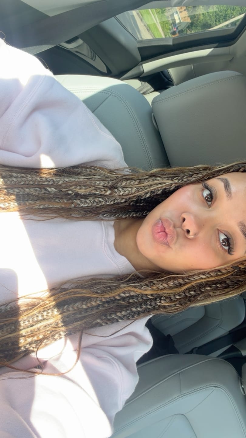 Customer photo review of #4/#27/#30 Mix Color Blend Body Wave Bulk Human Braiding Hair
