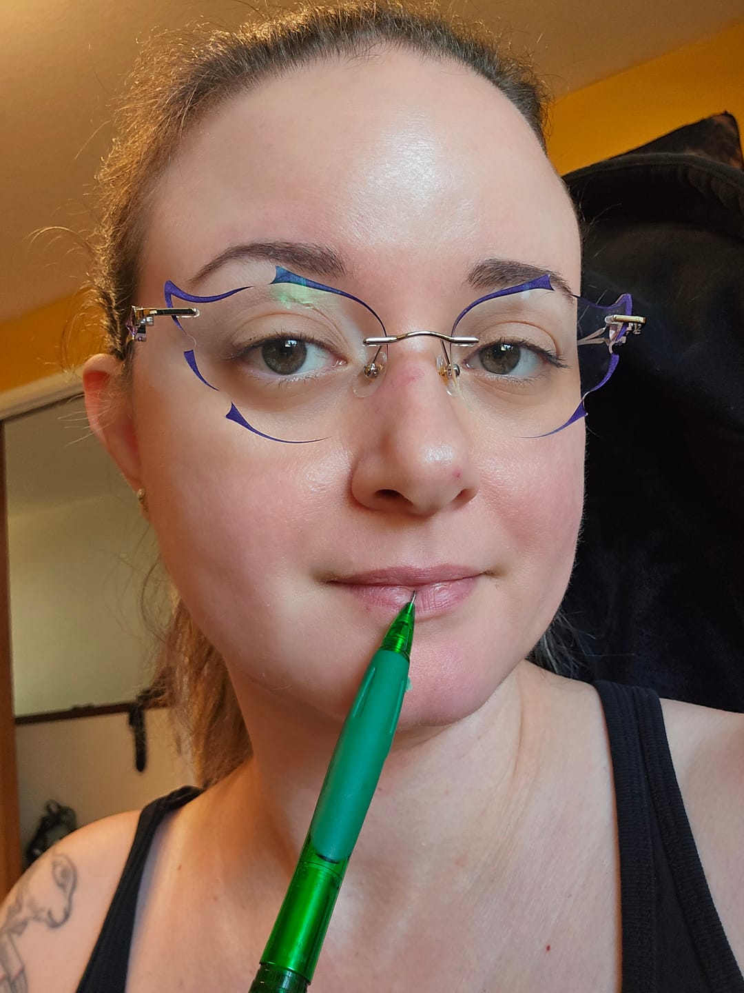 Customer photo review of Flare Eyeglasses