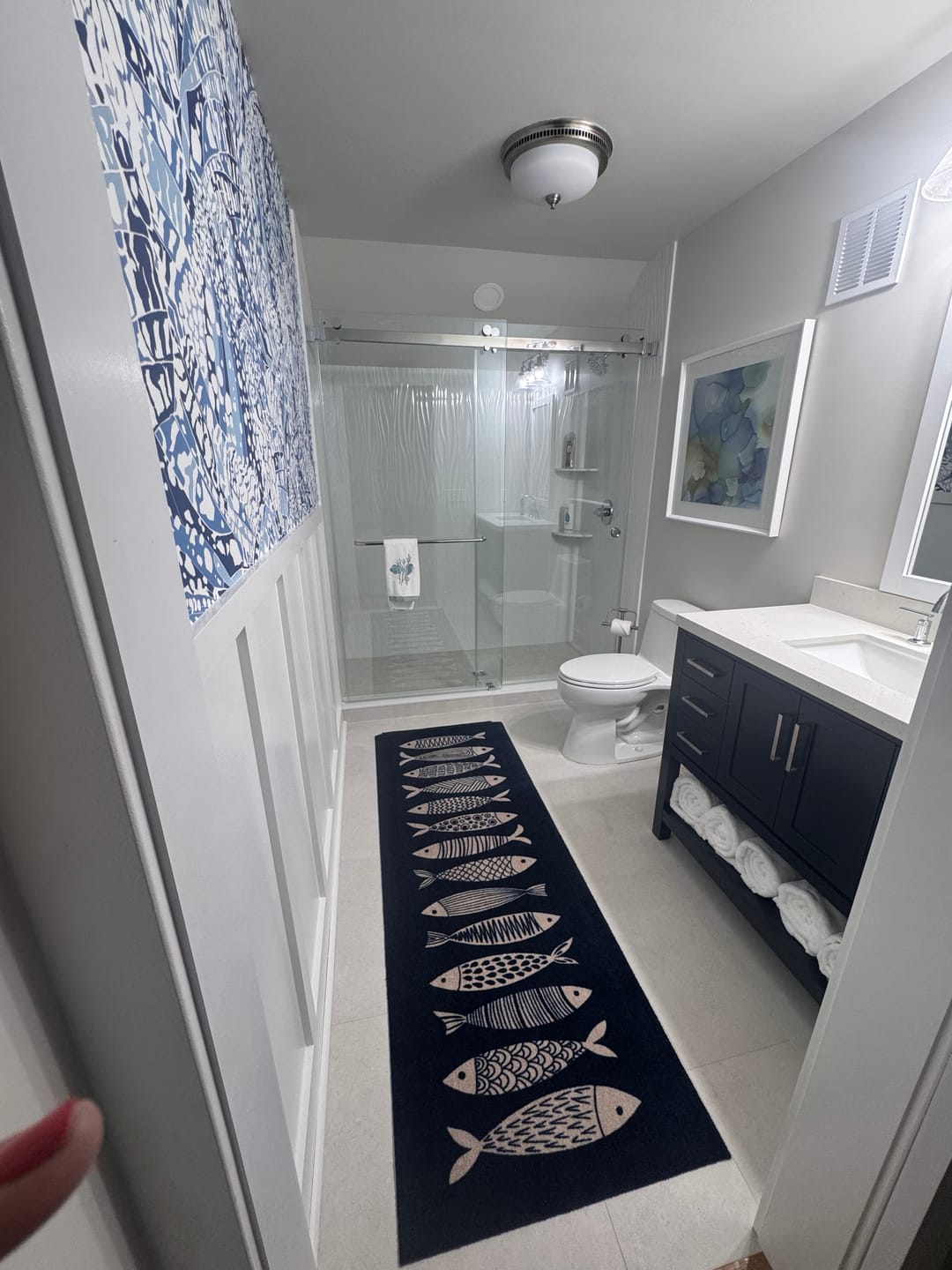 Customer photo review of Machine Washable - A Fish Tale Rug
