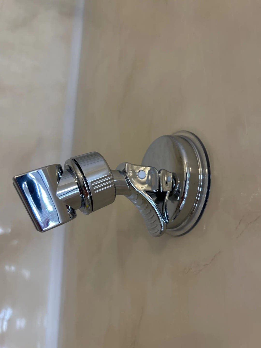Customer photo review of Adjustable Suction Cup Shower Head Holder (No Drill)