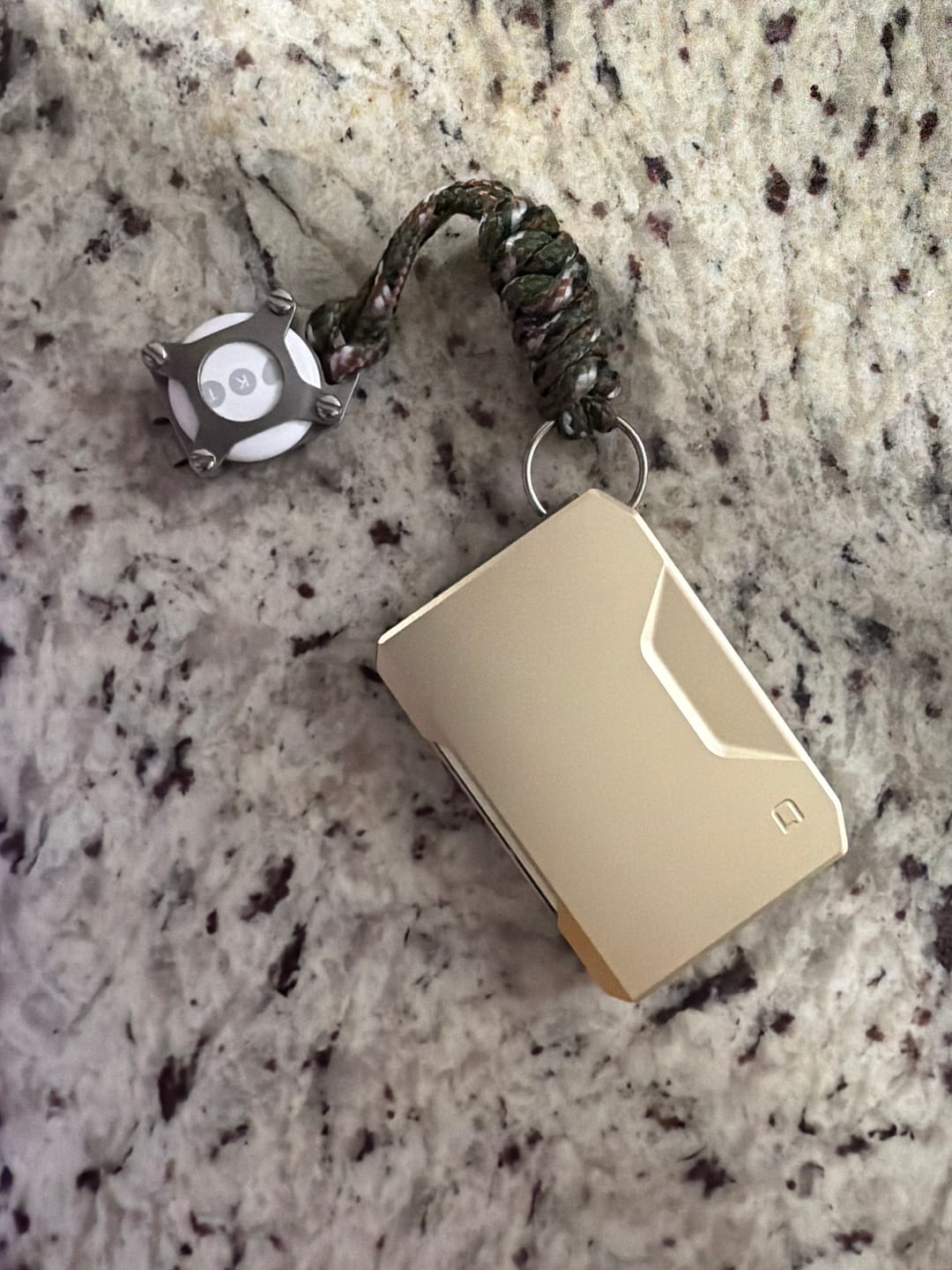Customer photo review of SK1 Special Edition Champagne Gold Slide Kick Wallet