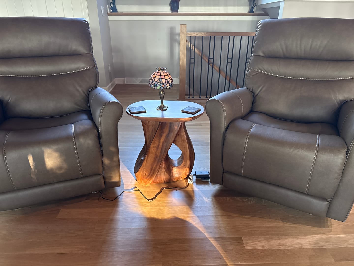 Customer photo review of Twisted Side Table For Living Room Or Bedroom