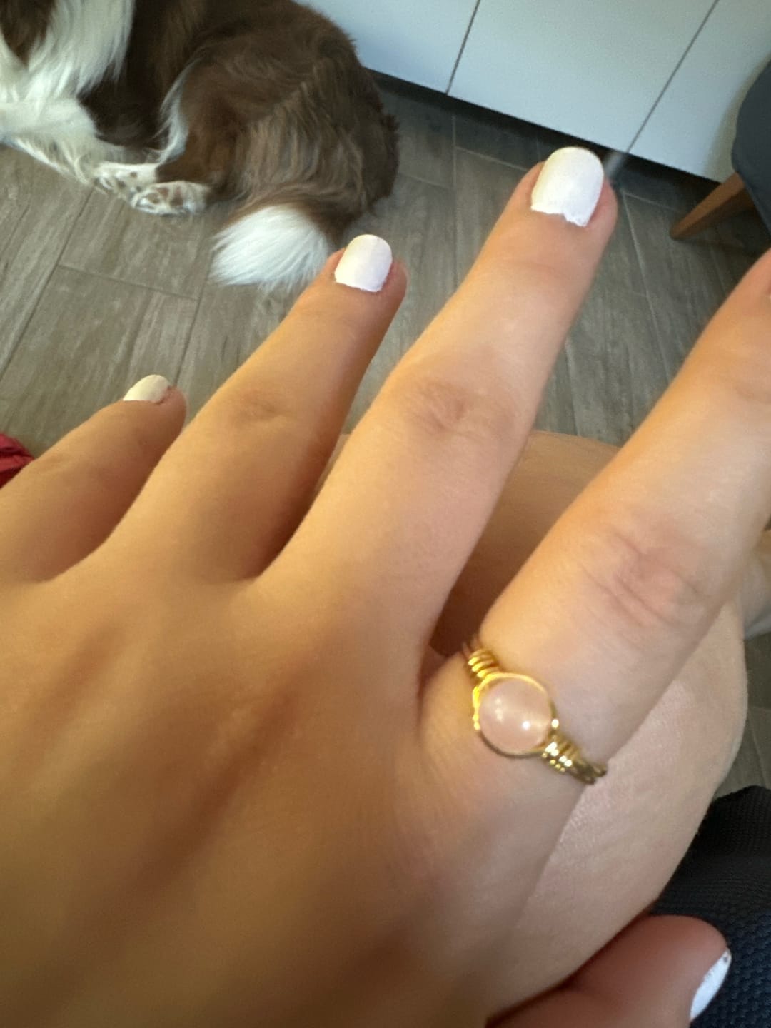 Customer photo review of Pembe Kuvars Aşk Yüzüğü