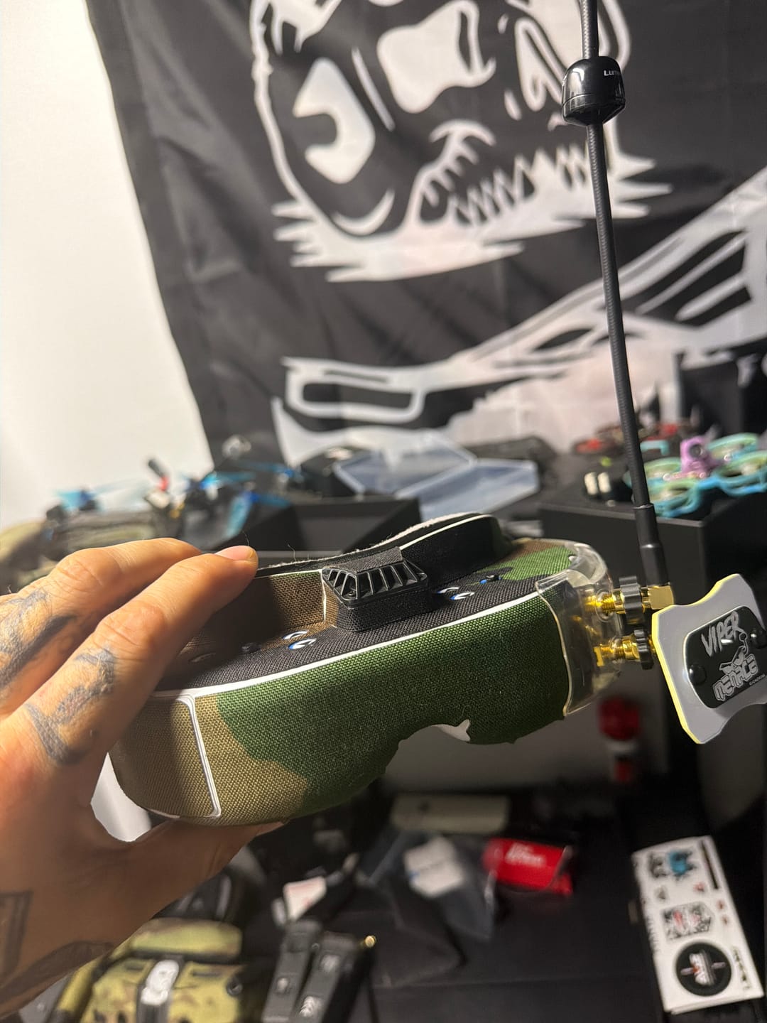 Customer photo review of DRONE GOGGLE WRAPS