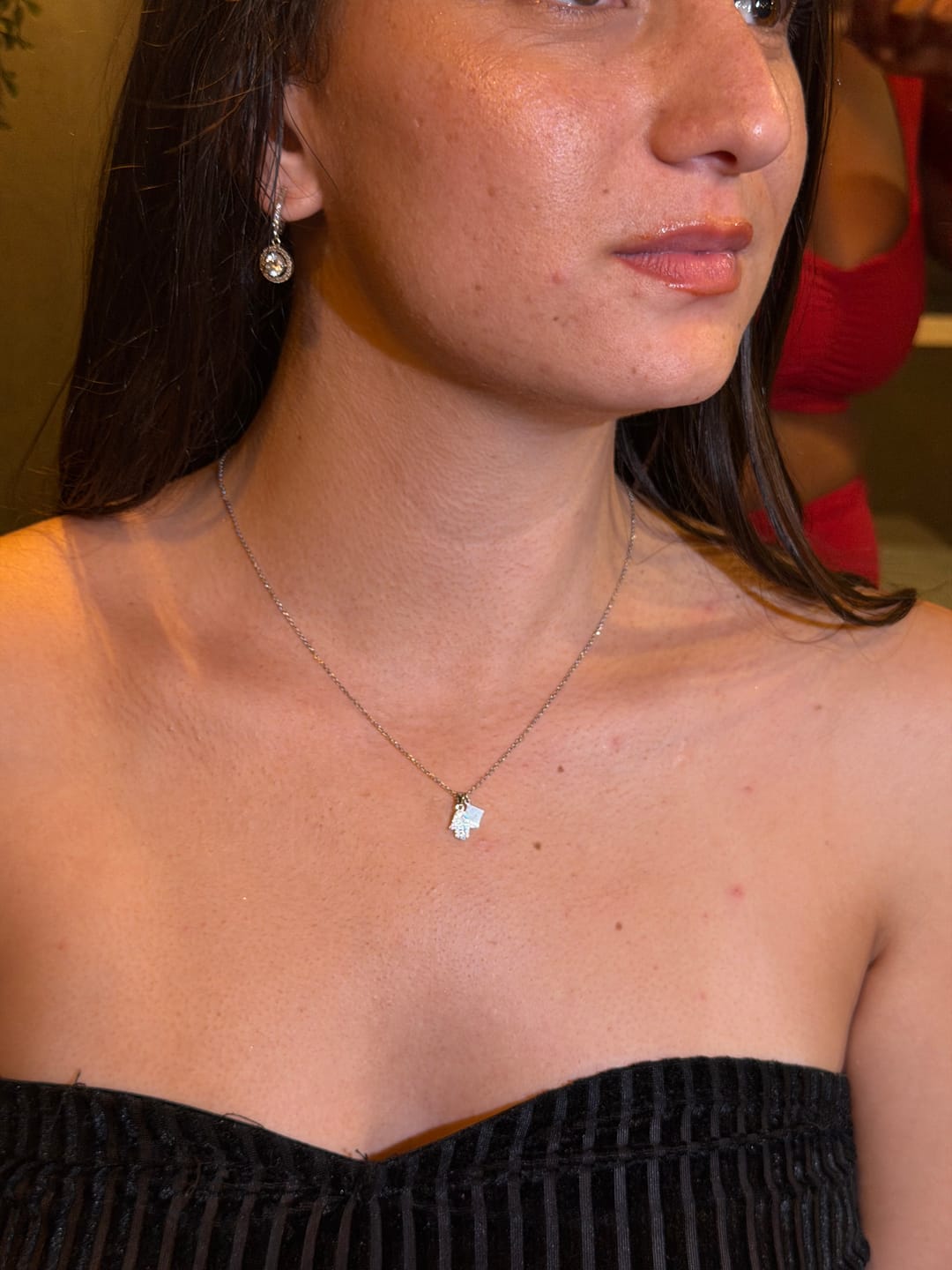 Customer photo review of Talisman Charm Necklace