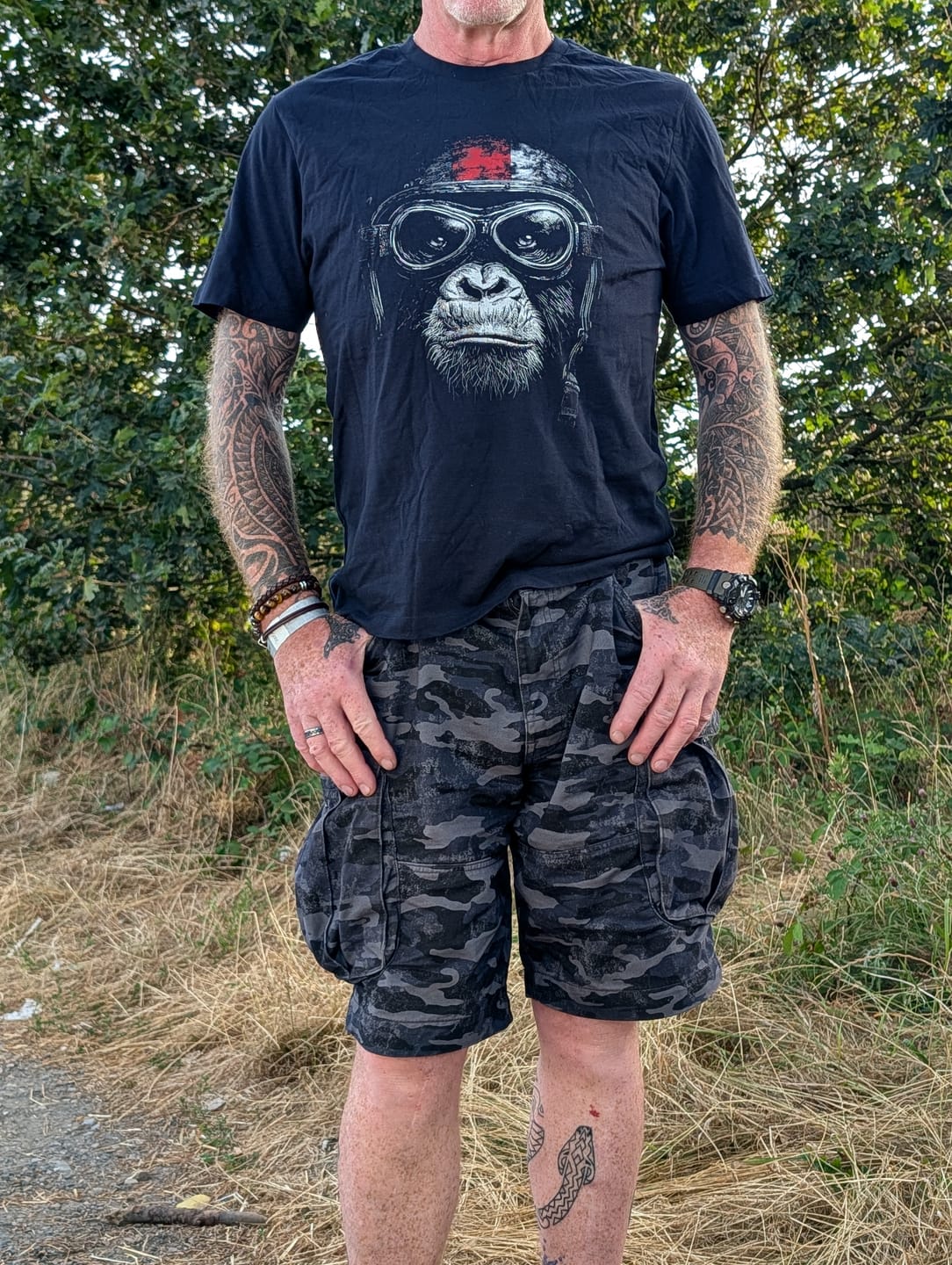 Customer photo review of Gorilla Rider 23 T-Shirt