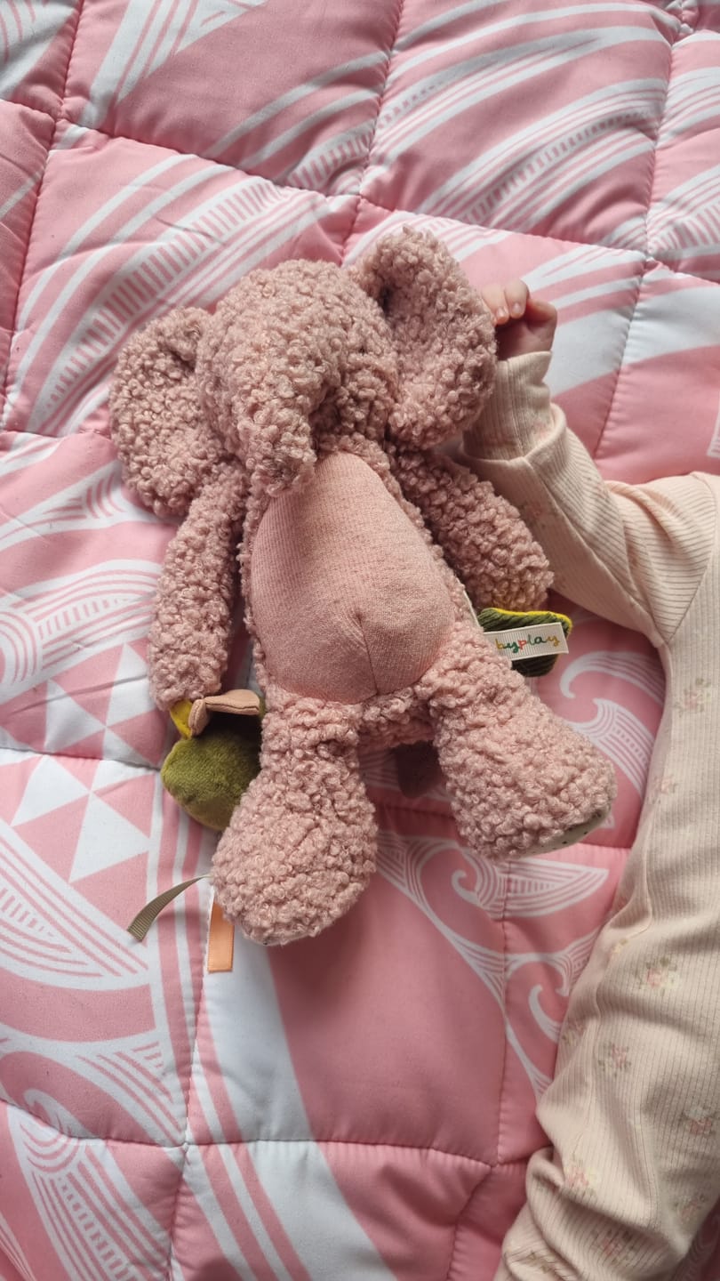 Customer photo review of Mamas and Papas Soft Activity Toy - Edie Elephant