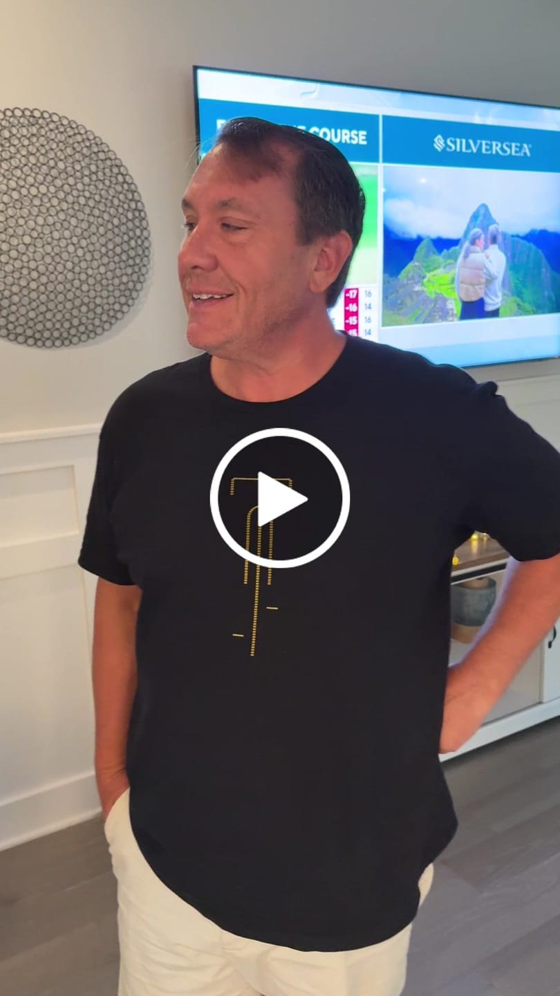 Customer video review of Dotted Cycle Outline T-Shirt