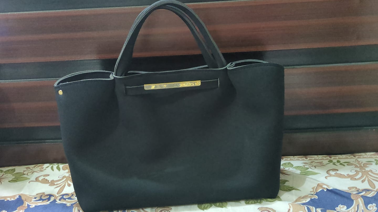 Customer photo review of Polene Black Belle The Tote Bag