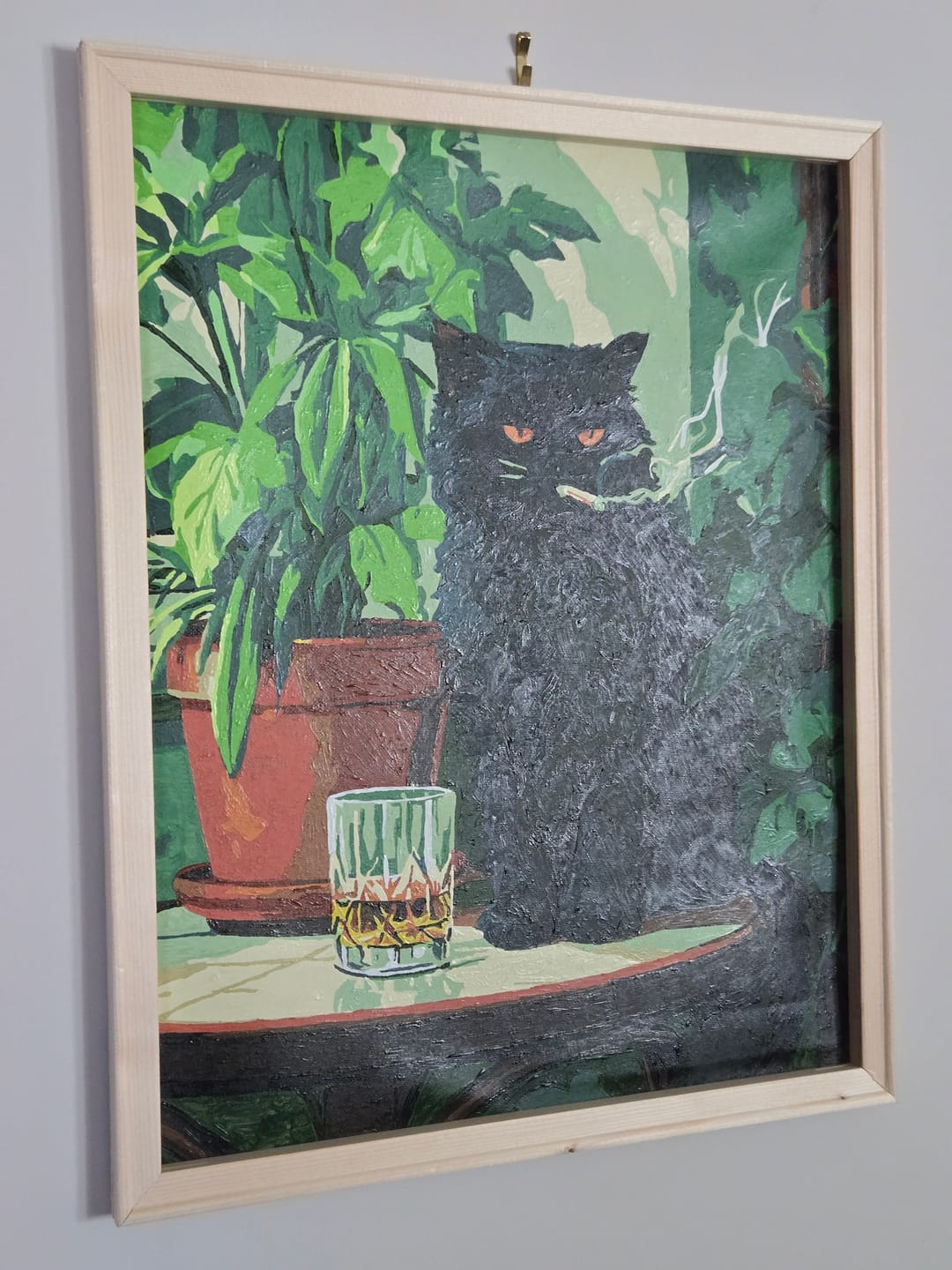 Customer photo review of Grumpy cat | Paint by Number