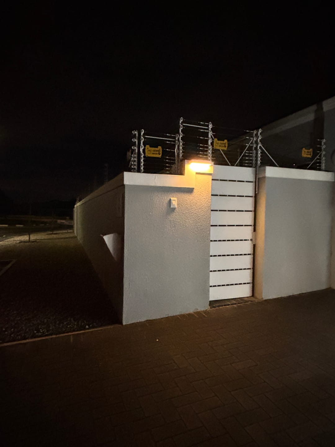 Customer photo review of Solar Wall Light with Motion Sensor