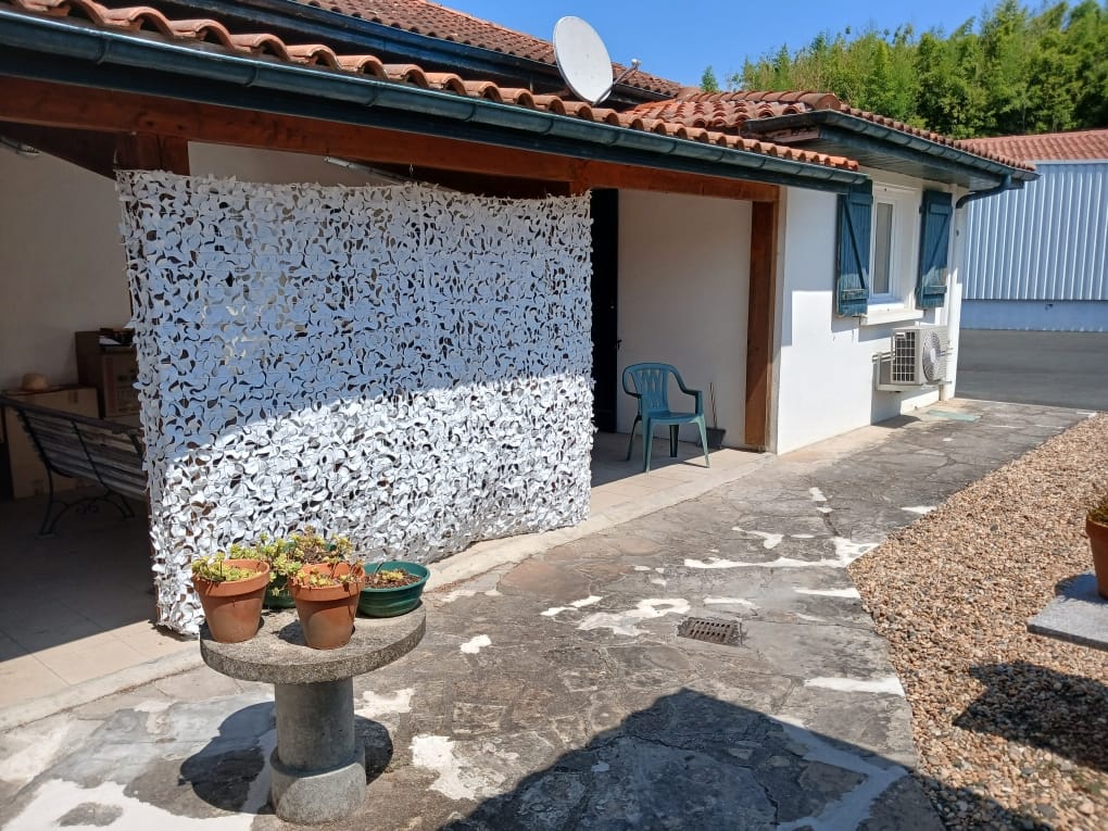 Customer photo review of Filet de camouflage renforcé blanc