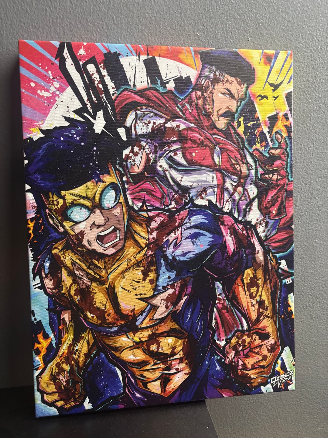 Customer photo review of Invincible Onmi Man  Wall Art