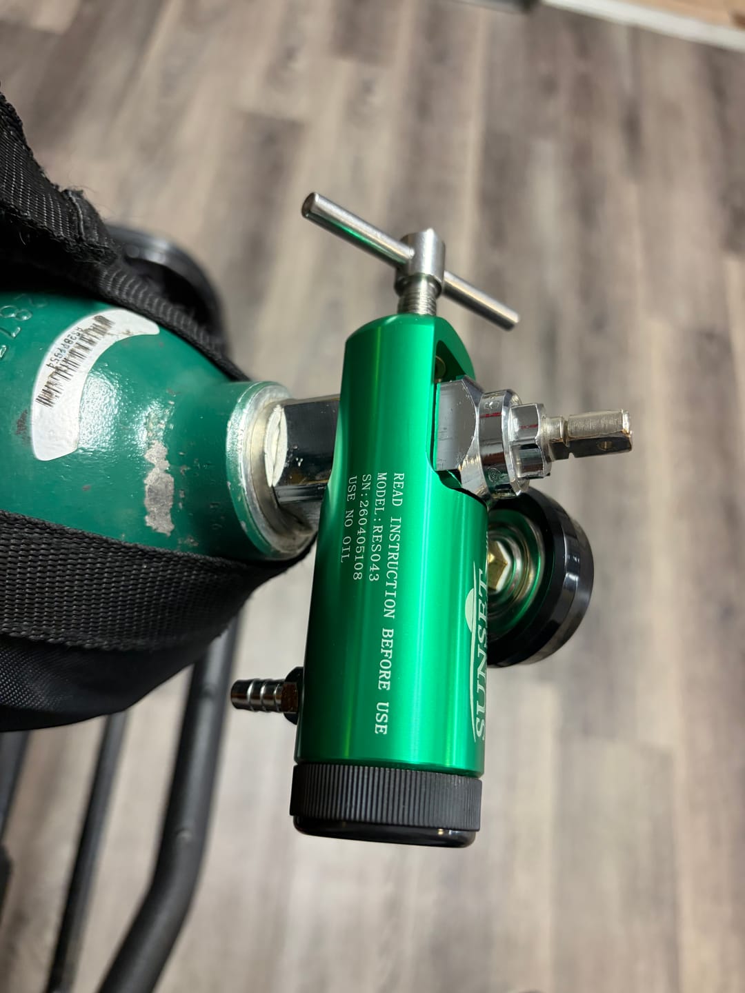 Customer photo review of Proactive Medical CGA870 0-15lpm Full Size Oxygen Regulator