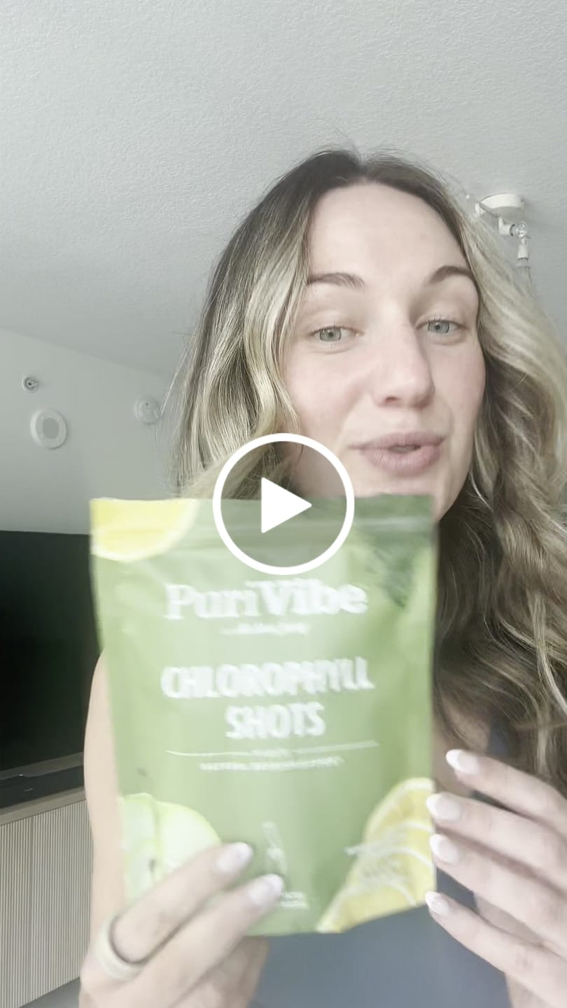Customer video review of Chlorophyll & Lemon Green Shots