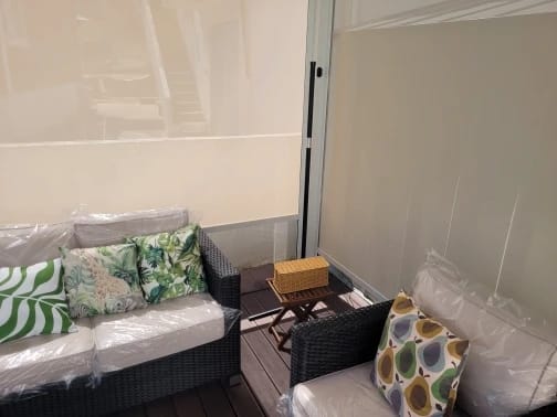 Customer photo review of Nordic Inspired Multicolor LED Floor Lamp With Remote Dimmer