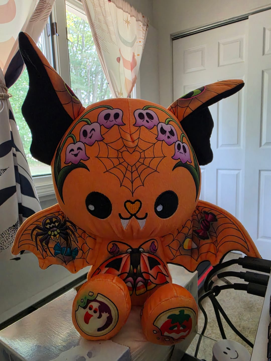 Customer photo review of Pumpkin the Bat Plushie