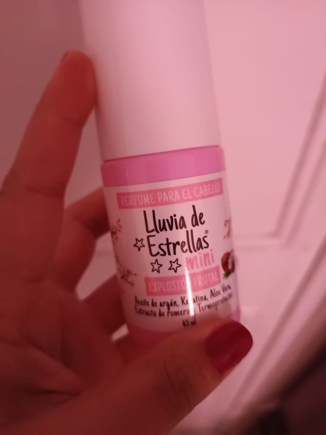 Customer photo review of PERFUME PARA CABELLO MINI EXPLOSION FRUTAL
