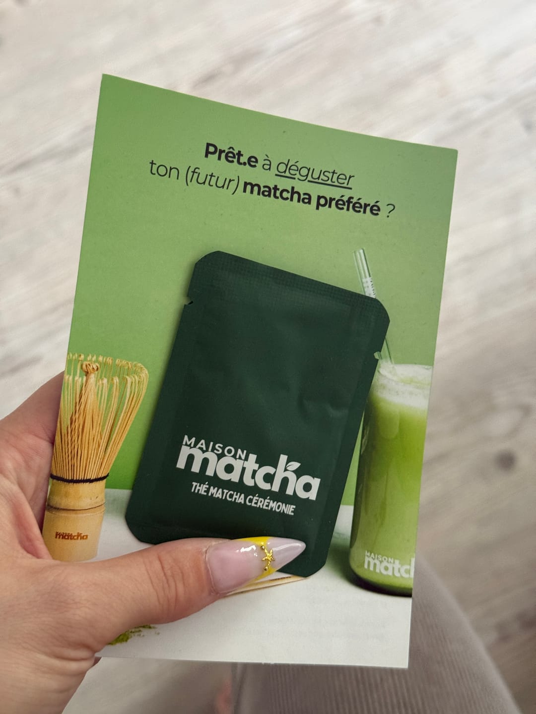 Customer photo review of Échantillon Matcha Cérémonie + 10€ de bon cadeau
