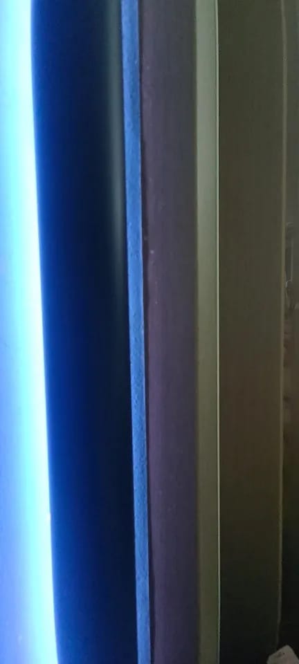 Customer photo review of Nordic Inspired Multicolor LED Floor Lamp With Remote Dimmer