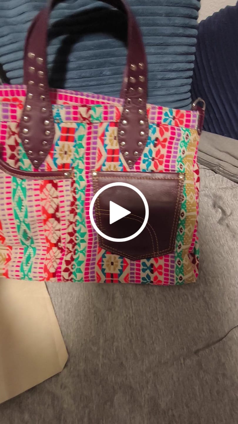 Customer video review of Bolso Pepita "Boho India Colors" · Pieza Única Núm. 19323