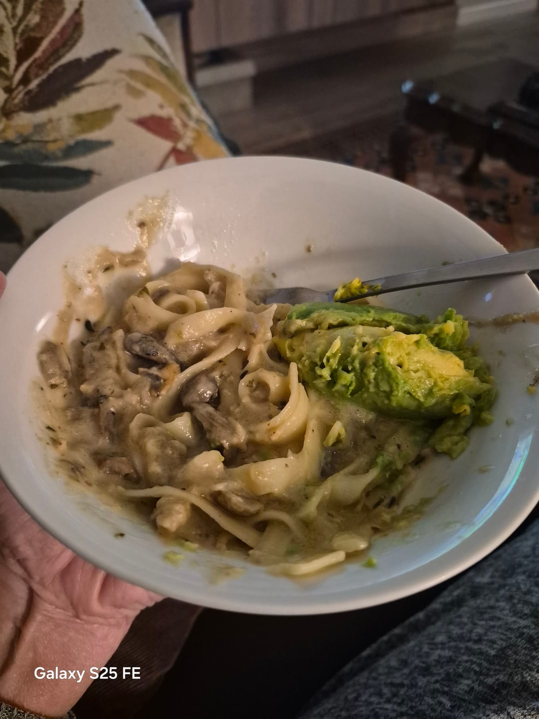 Customer photo review of Creamy Chicken Alfredo with Tagliatelle