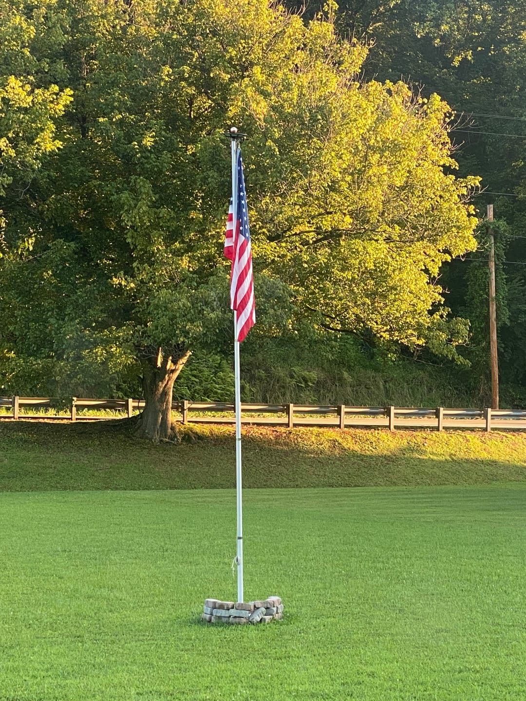 Customer photo review of Heavy Duty American Nylon Flag - Made In USA