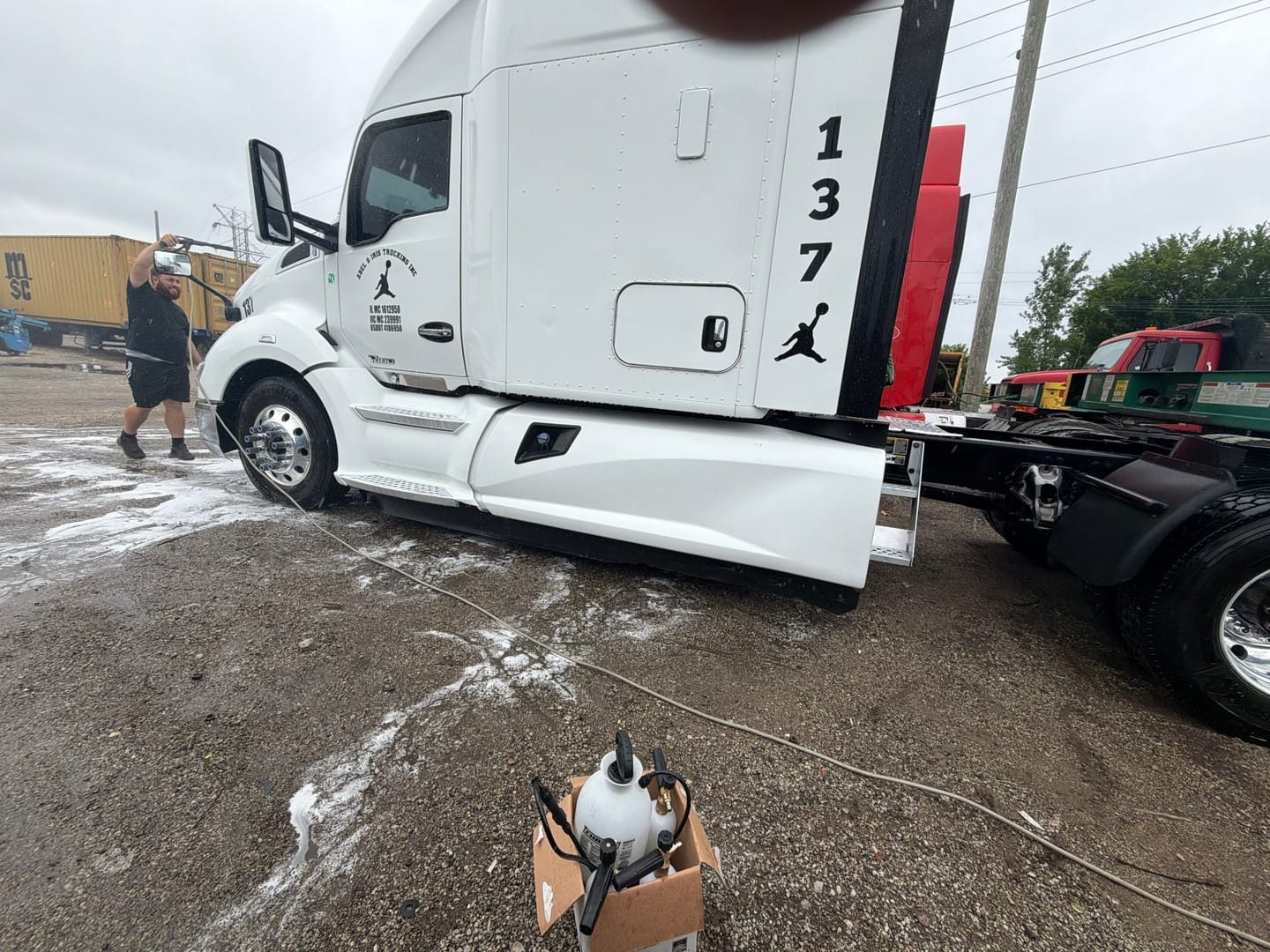 Customer photo review of 2 Step Touchless Truck Wash Soap