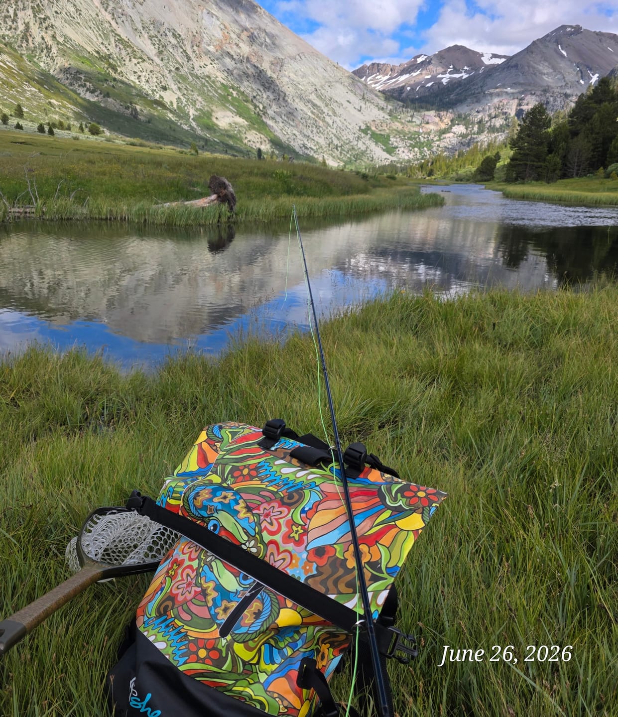 Customer photo review of Boho Bass Backpack Dry Bag