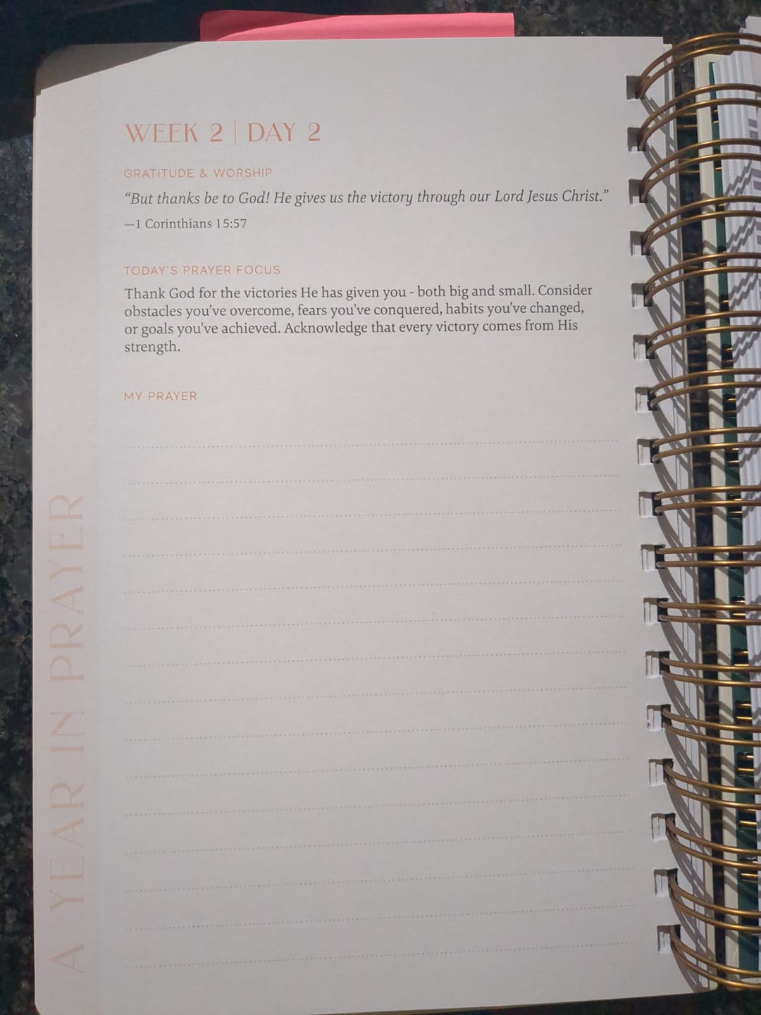 Customer photo review of A Year In Prayer: A Journey of Daily Prayer and Reflection