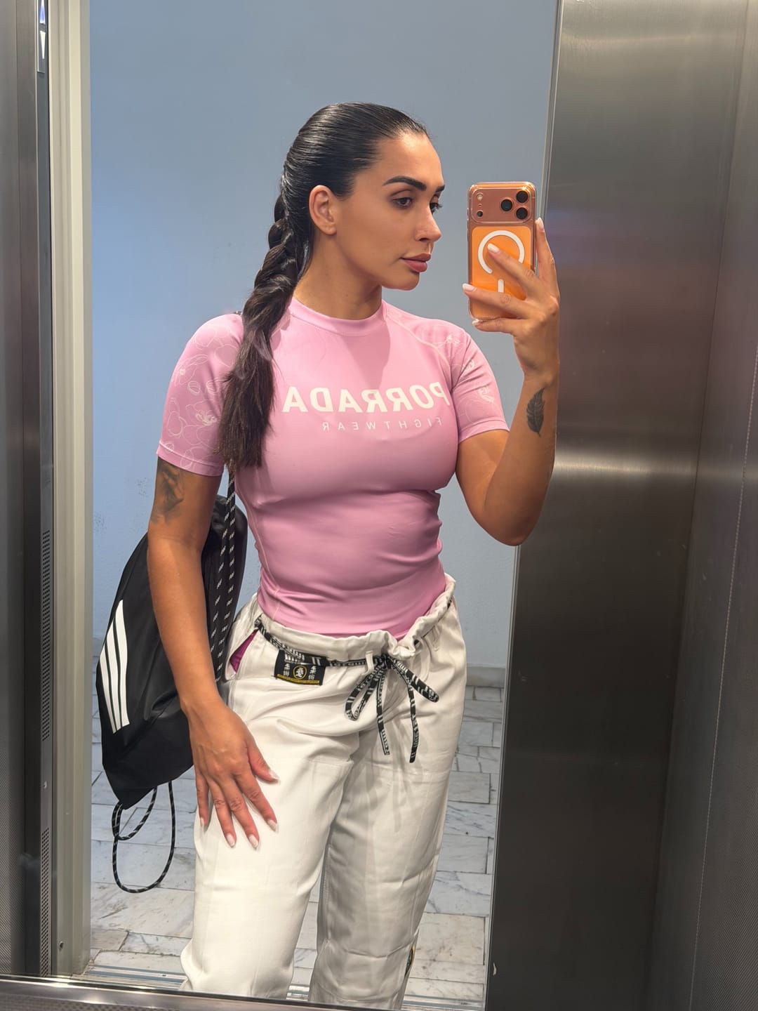 Customer photo review of FLORAL BLOOM WOMEN SHORT SLEEVE RASH GUARD