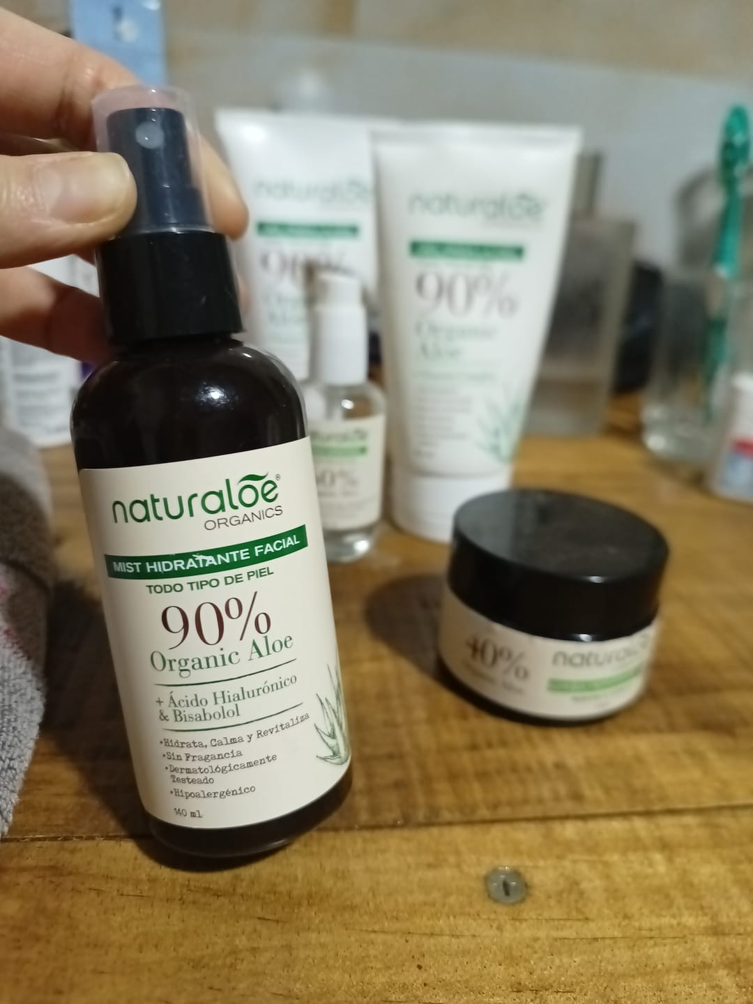 Customer photo review of Mist Hidratante Facial 140ml