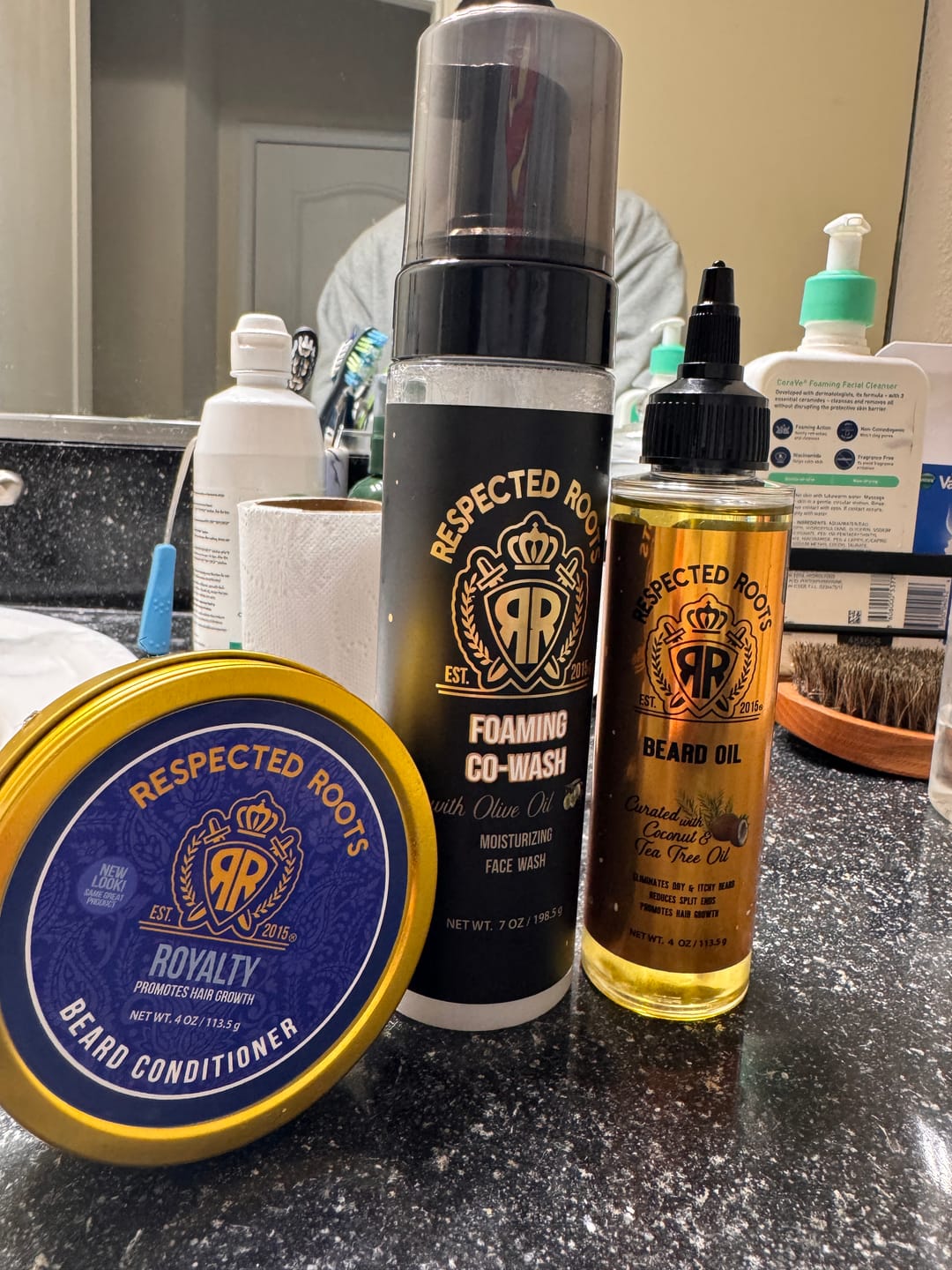 Customer photo review of Beard Care Kit