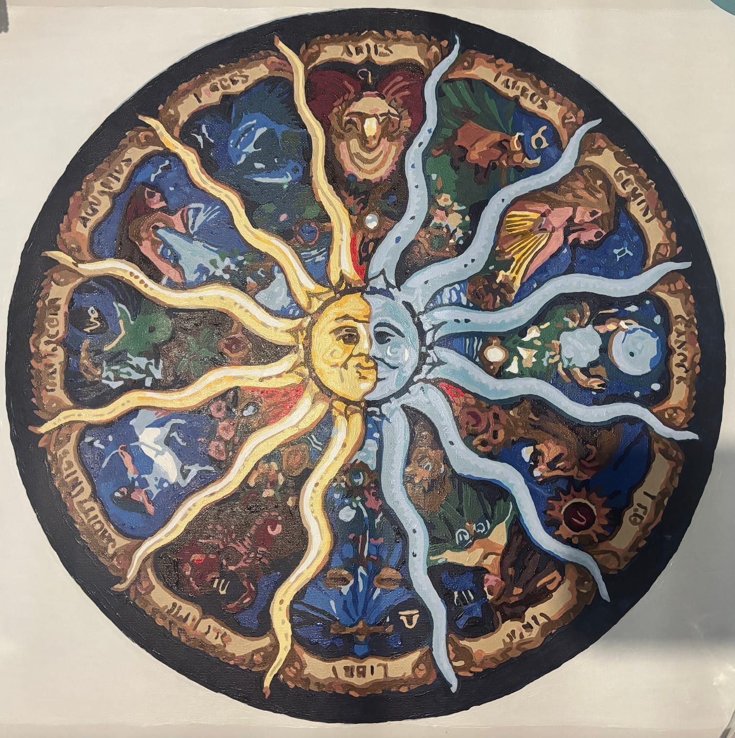 Customer photo review of Zodiac Horoscope in Mandala Pattern
