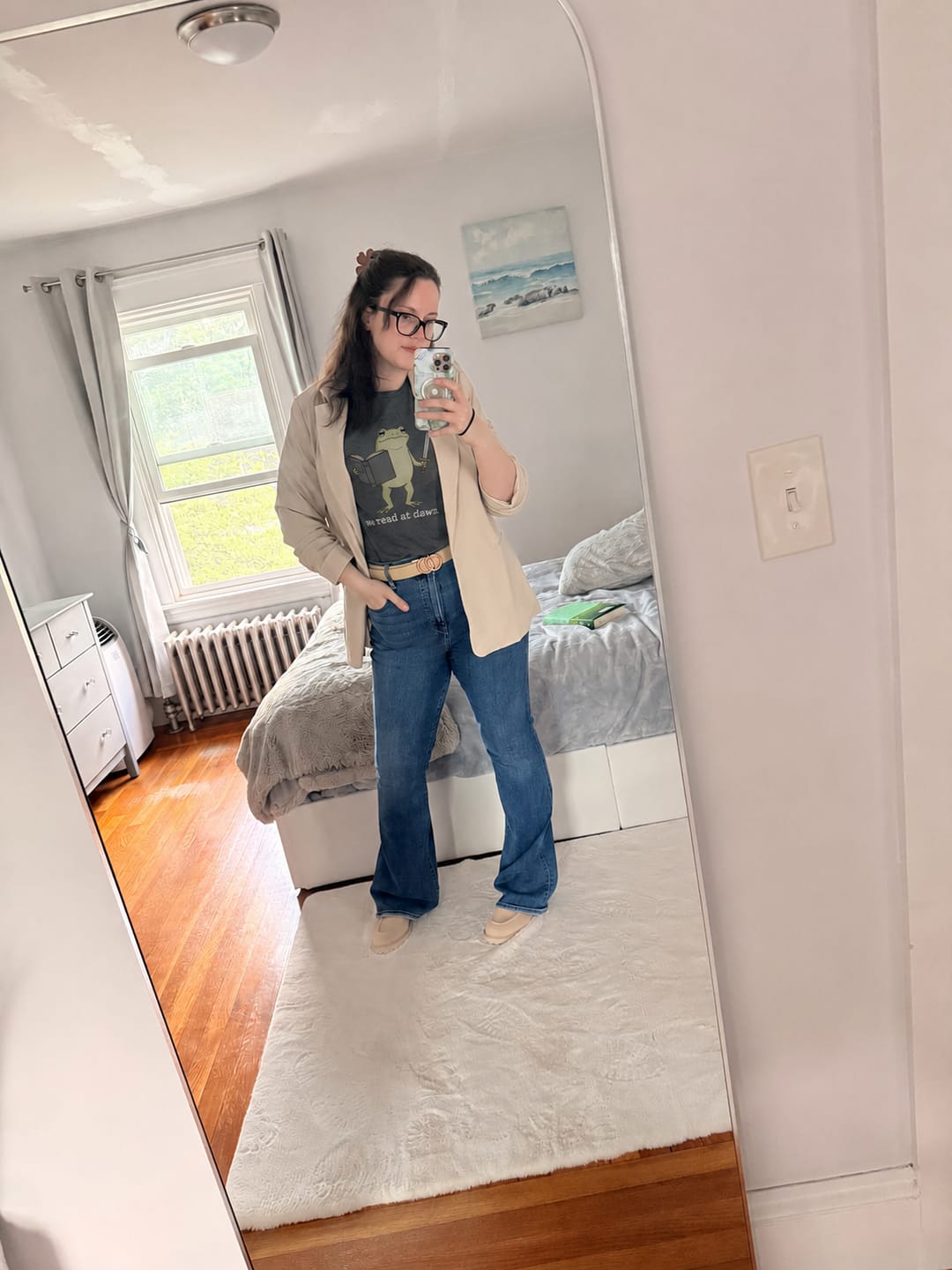 Customer photo review of We Read At Dawn T-Shirt