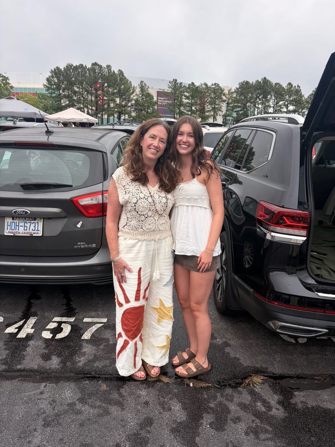 Customer photo review of Summer Solstice Patch Wide Leg Pants