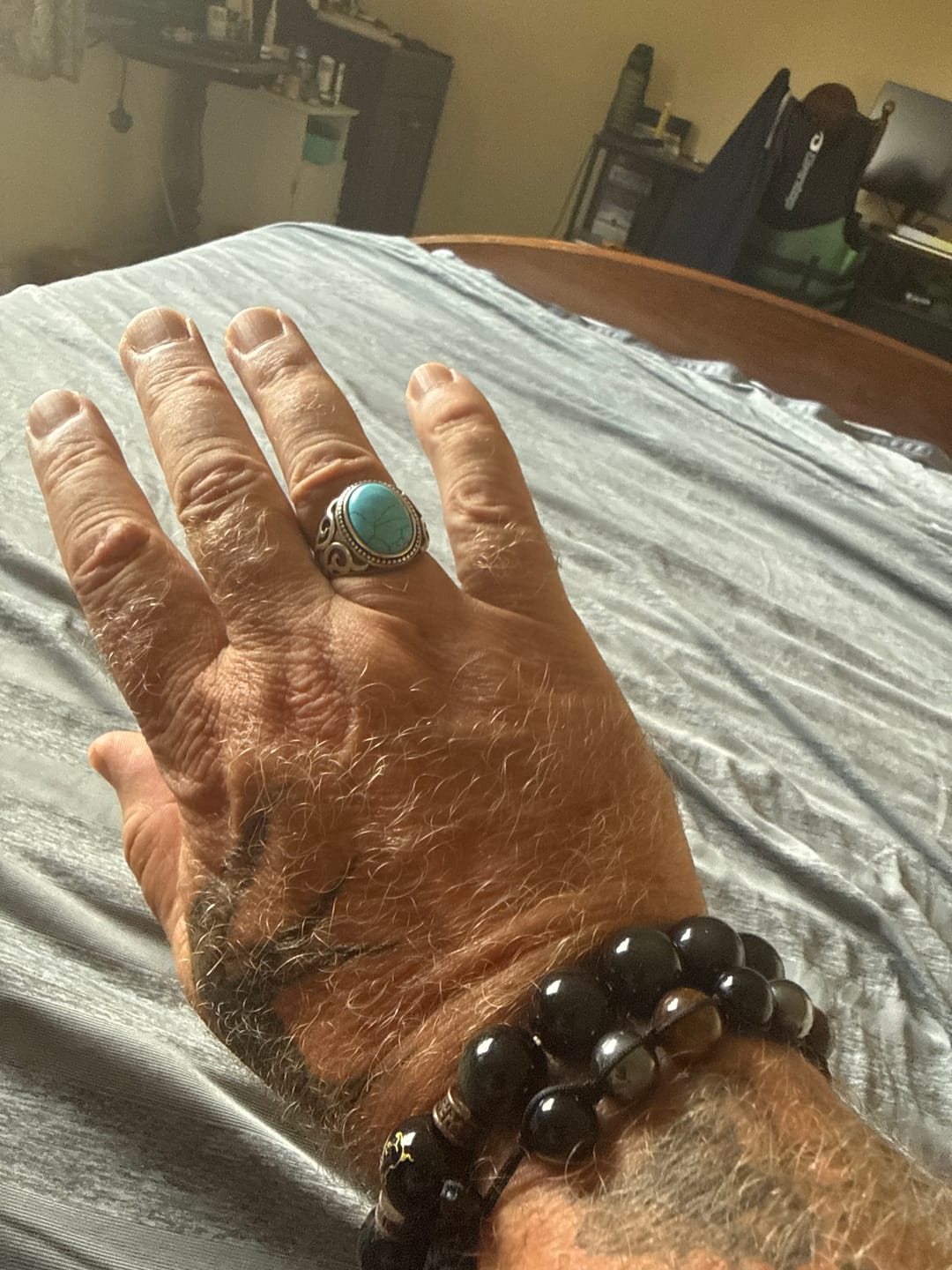 Customer photo review of BLUE EYES. - 925 STERLING SILVER